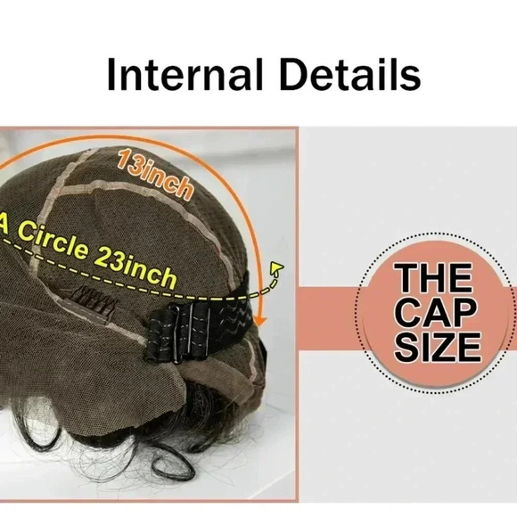 Luxurious 6-Inch Full Lace Braided Wig with Baby Hair -color #350 - Picture 7 of 7